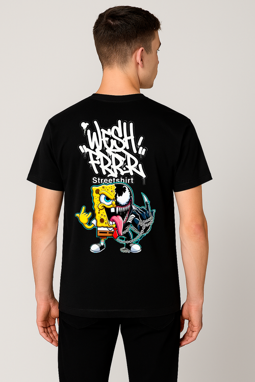 T-shirt Wesh FRRR Streetshirt - Bob l'éponge Venom