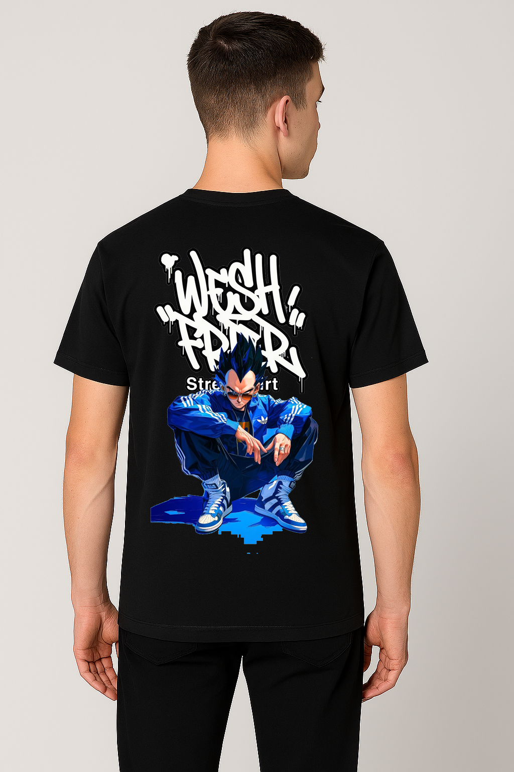 T-shirt Wesh FRRR Streetshirt - Vegeta