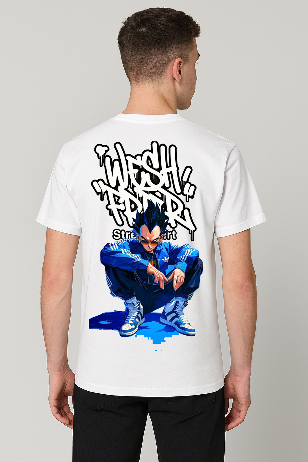 T-shirt Wesh FRRR Streetshirt - Vegeta